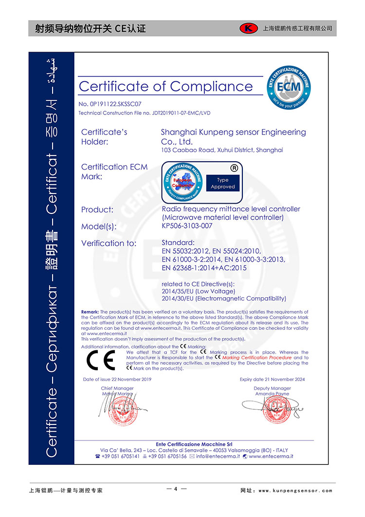 射頻導納物位開關(guān)圖片